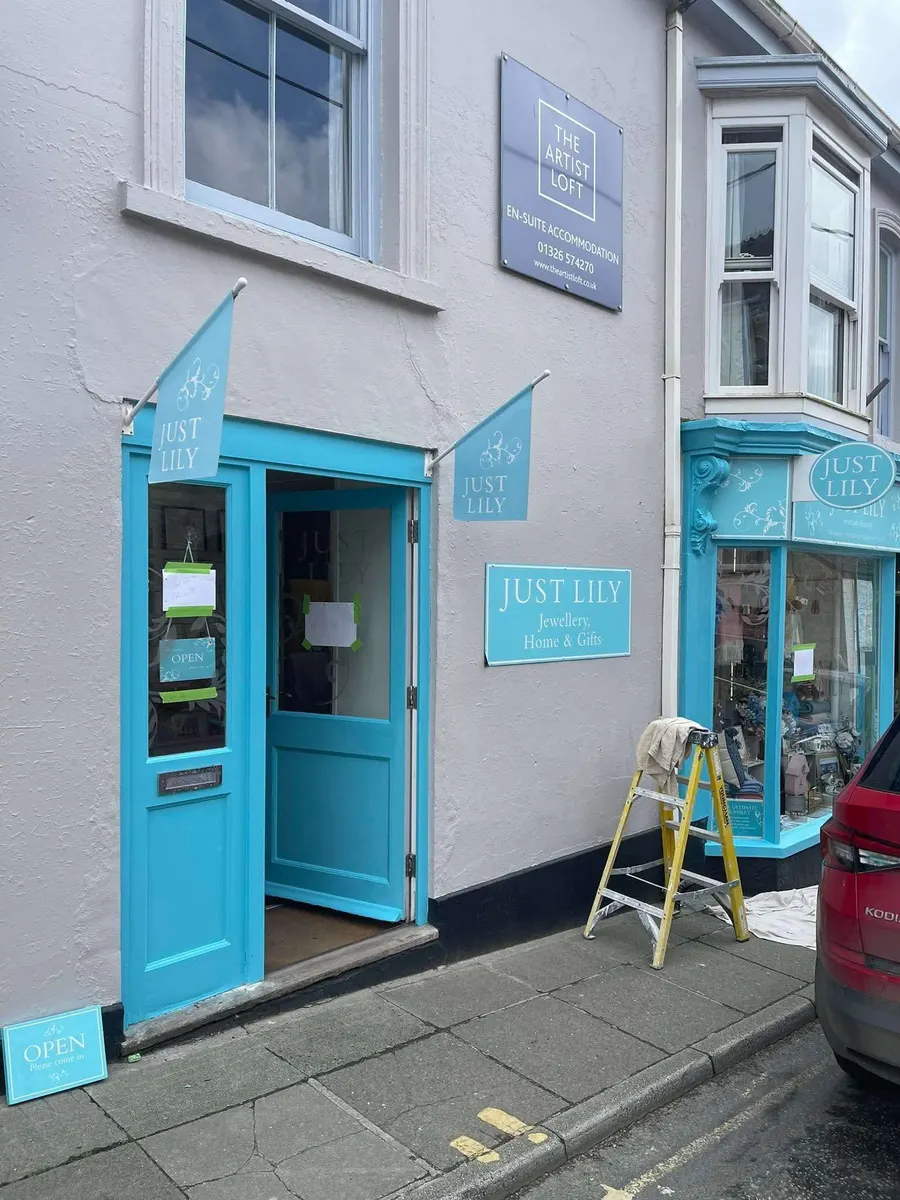 Just Lily shop front, Falmouth