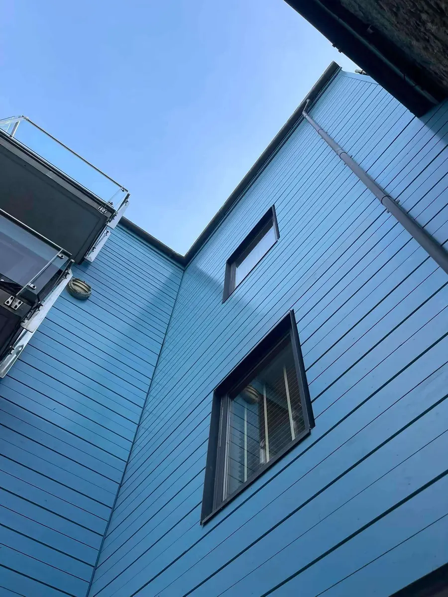 Cladding repaint, Porthleven